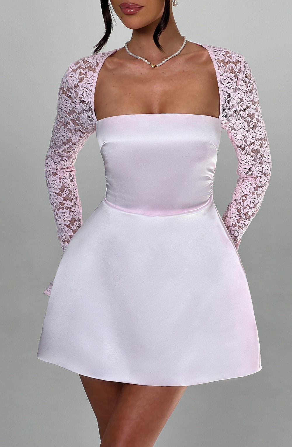 Sadie Blush Mini Dress - Romantic Pink Party Dress