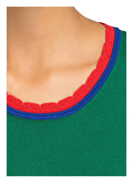 Melisse Sleeveless Stretch-knit Dress In Vert Vegetal