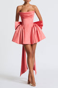 Trinity Mini Dress - Coral Pink